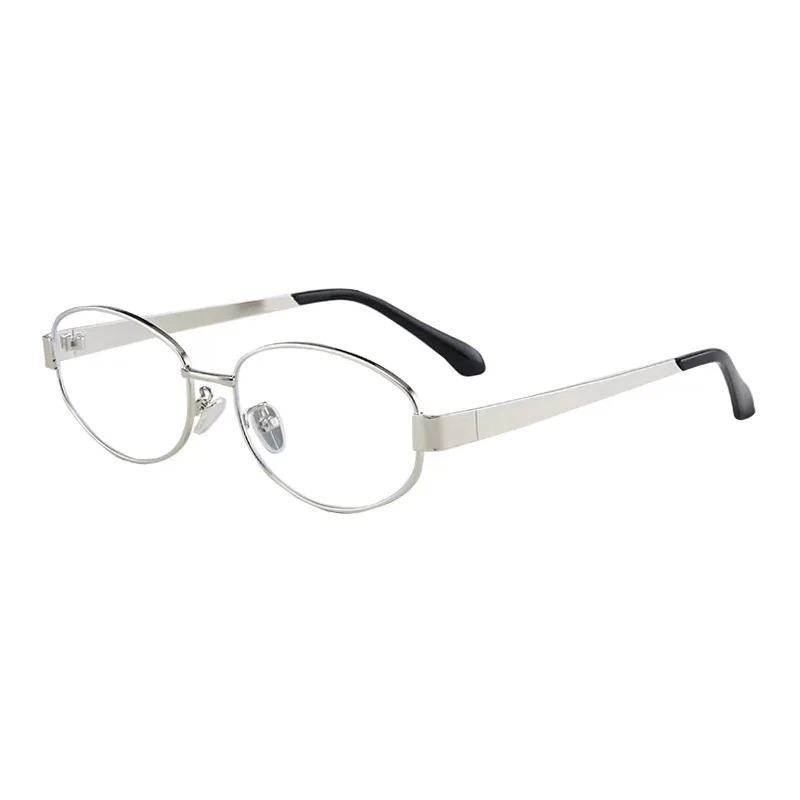 Myopia Glasse for Women Oval Metal Frame Nearsighted Eyewear Finished Diopter -1.5 -2.0 -2.5 -3.0 To -4.0