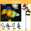 Color-changing Solar Rose Led Lights For Outdoor Garden Pathway Waterproof Lamp