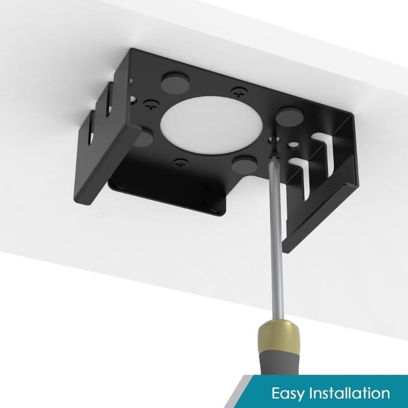 Metal Stand Durability For Mini Desktop Computer Under Desk And Screen Back Mounting Solution Space Saving