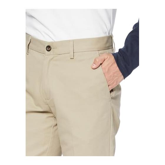 [Amazon Essentials] Men's Chino Pants, No-Tuck, Wrinkle-Resistant, Straight Fit