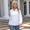 Spring and Summer  Women's Fashion Casual Long-sleeved Cardigan Button-down Shirt