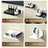WiFi Router Shelf Wall Mounted No Drill Durable Stainless Steel Rack for Makeup Cosmetic Storage Bathroom