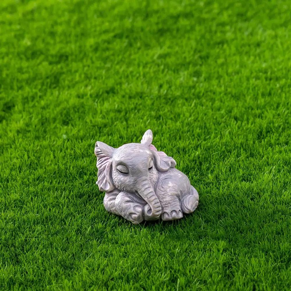 Toy Multicolor Mini Elephant Figurines Cartoon Resin Miniature Elephant Home Decorations DIY Accessories Desktop Knickknacks