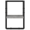 Wall Shelf with Bar Gray Sonoma 20 x 25 x 30 cm