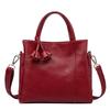 Torebka damska ze skóry bydlęcej, casualowa, wszechstronna, czarna, do codziennych dojazdów, na jedno ramię, crossbody, torba tote