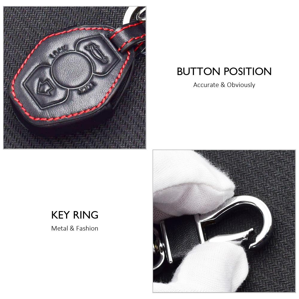 Leather Car Key Cover Auto Accessory For Bmw 5 6 M5 M6 Series E34 E36 E38 E39 E60 E61 E63 E64 Remote Control Fobs Protector Case