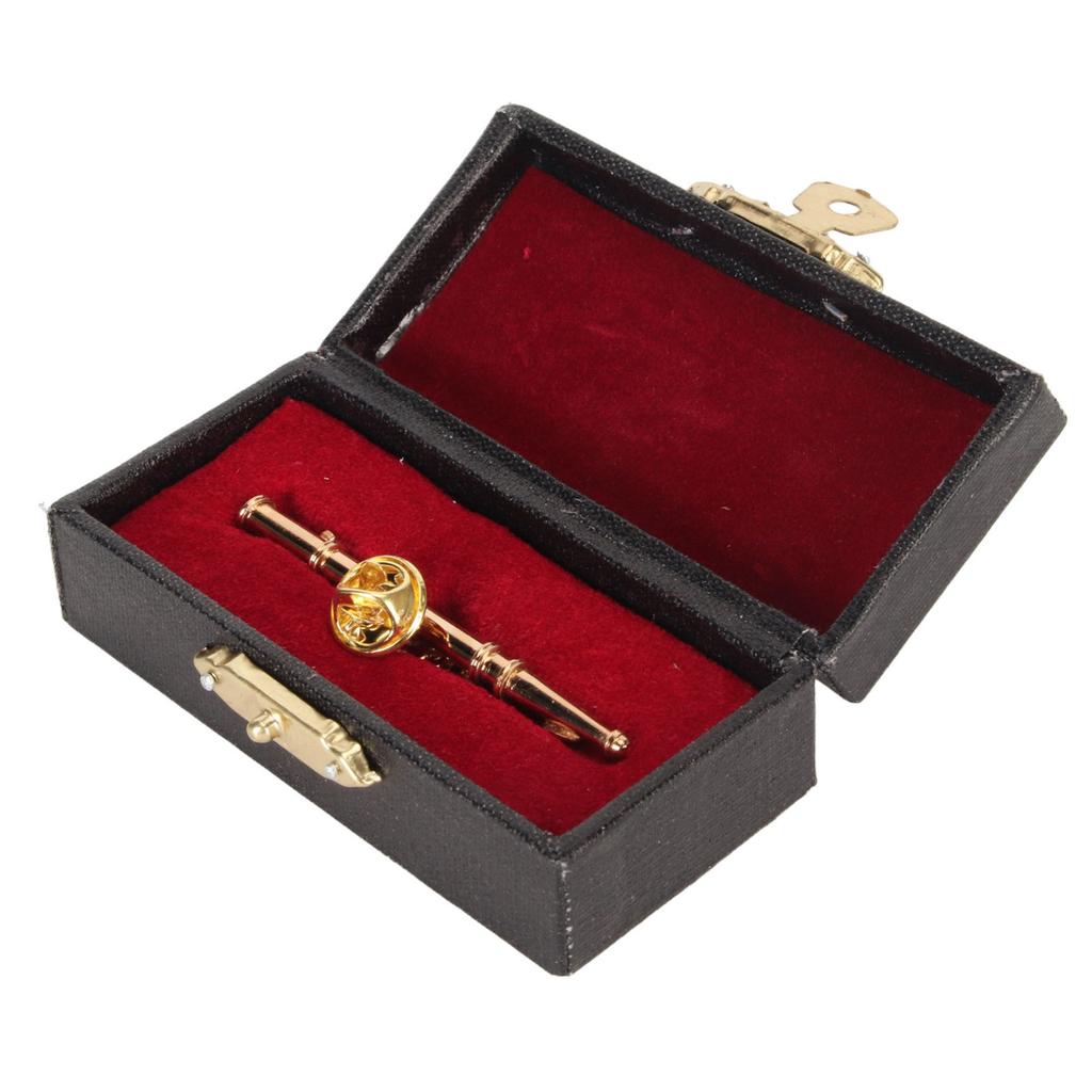 Music Brooch Elegant Exquisite Metal Gold Color Beautiful Musical Instrument Brooch for Party