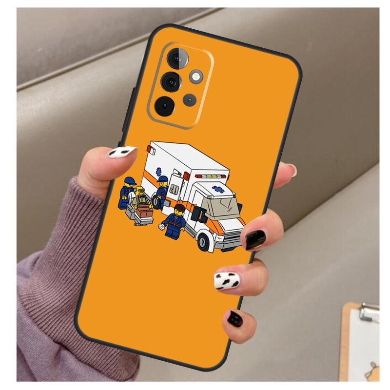 EMT EMS Ambulance Case For Samsung Galaxy A51 A71 A12 A22 A32 A42 A52 A72 A50 A70 A21S A52S A03S Phone Cover