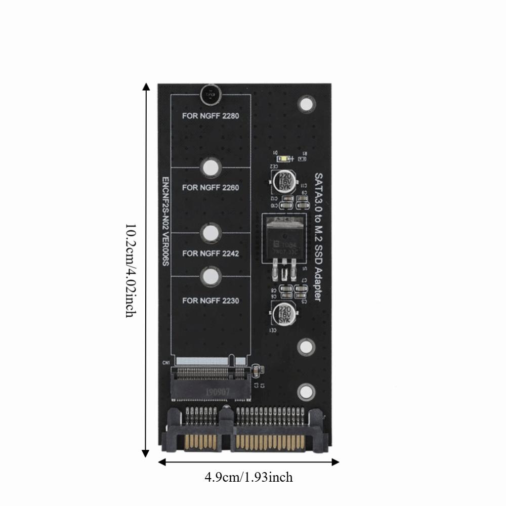 22PIN M.2 NGFF To SATAs Adapter Black Hard Drive Disk Adapter Hard Drive Disk Upgrad