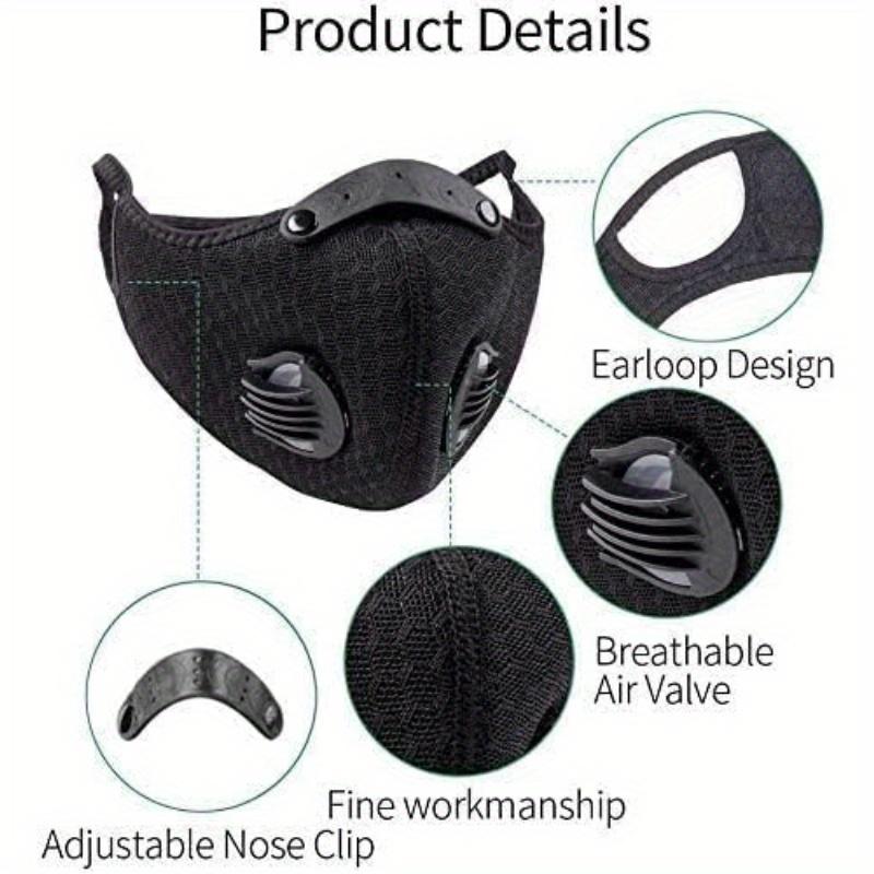 2-Pack Black Sports/ Activated Carbon - Ultra Breathable Mesh, Comfort Fit Adjustable Cycling, Running, Outdoor Workouts