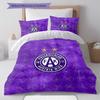 Austria Vienna Football Club Pattern Bedding,Quilt Set Quilt Cover Pillowcase Home Birthday Gift(1 * Duvet Cover + 2 * Pillowcase, Without Core)