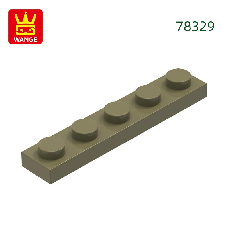 Non-Toxic 124Pcs/Lot Plate 1X5 Holes Block Moc Color Accessories Compatible With 78329 Brick Diy Children Toy Assembly Parts