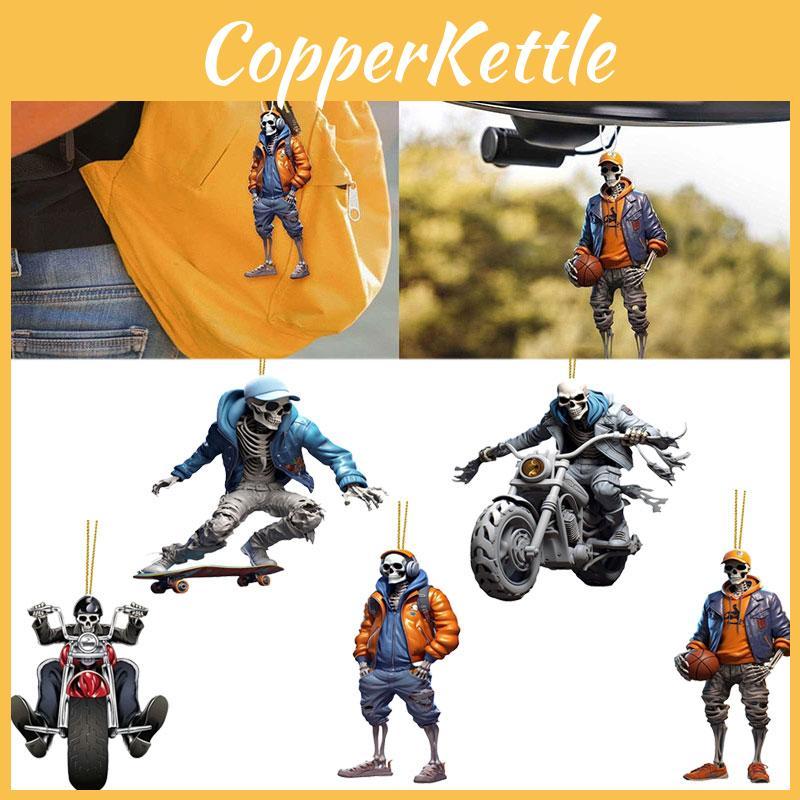 Unique Acrylic Cartoon Car Hanging Decoration Halloween Christmas Tree Ornaments Festive Home Decor