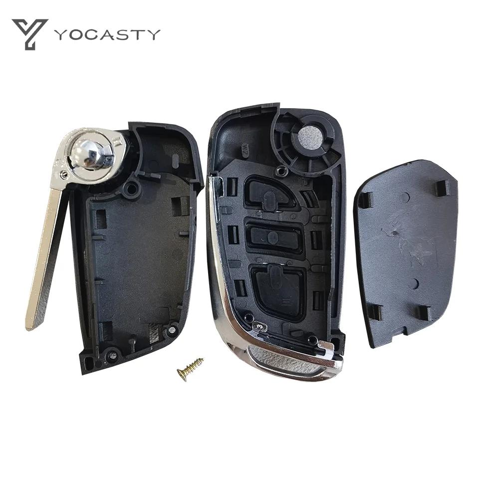 Yocasty Modified Remote Car Key Shell Flip Case For Citroen C2 C3 C4 C5 Berlingo For Peugeot 207 307 308 407 607 Hu83 Va2