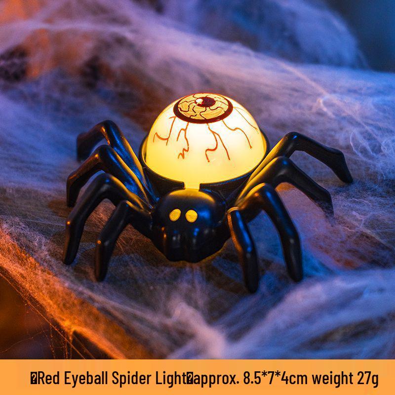 Halloween Aufleuchtendes Spinnen-Armband & Kürbislaterne für Kinder