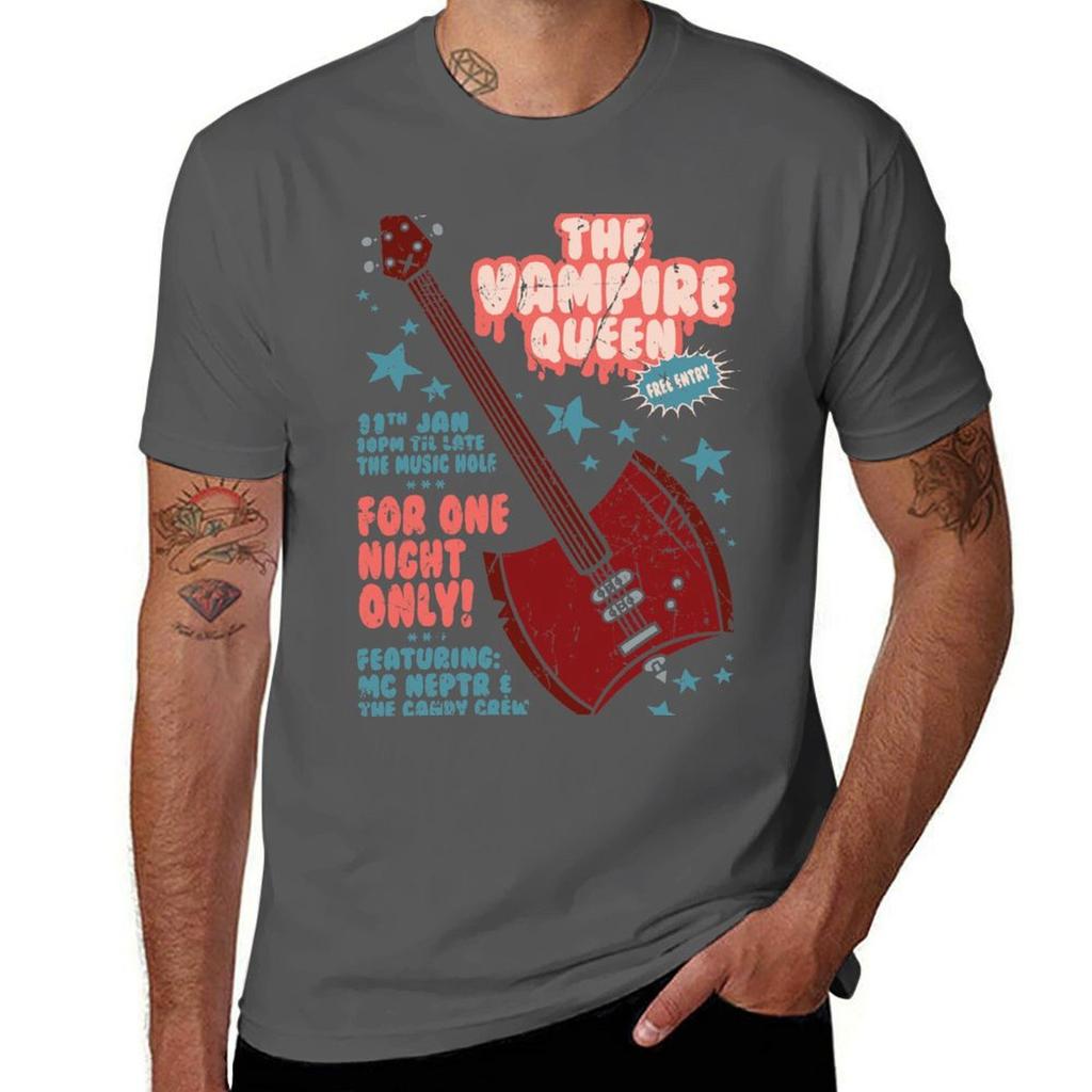 The Vampire Queen Music Poster Tshirt Anime T Shirts Oversize Tshirt