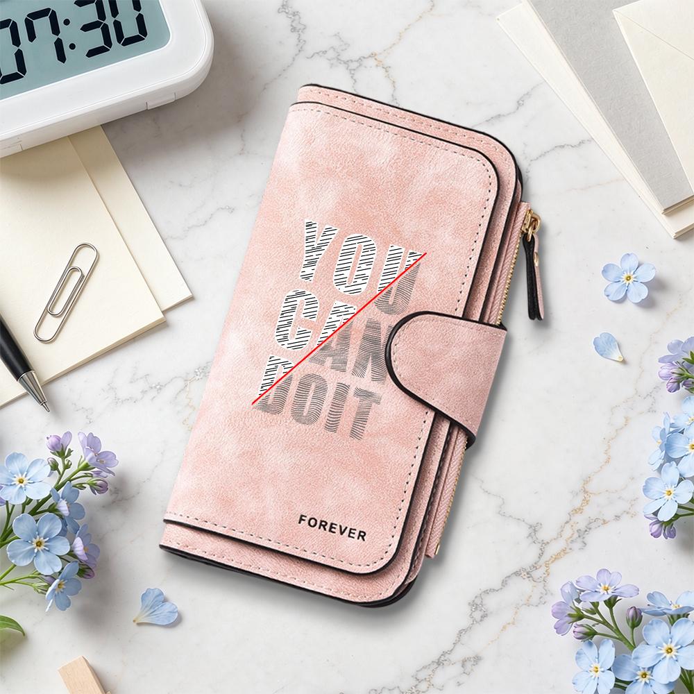 Women's Long Fashion Wallet Portable Card Holder Multi Slot Functional Purse