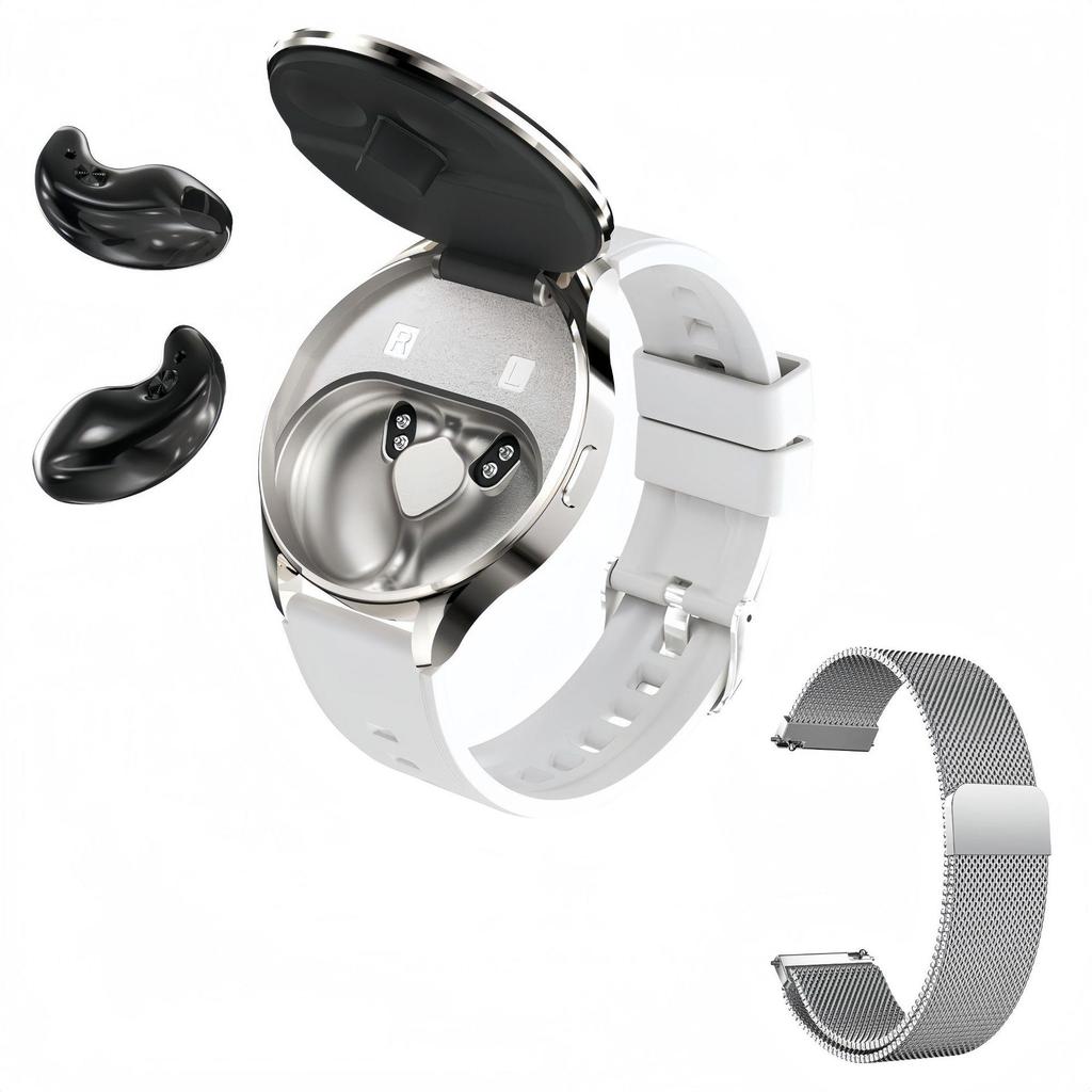 Fava Bean X10PRO Earbuds & Smartwatch Combo - 1.46'' Screen, TWS, No Ear Pressure for Sleep