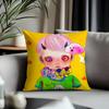 Trending HHikari Shimodaful Cushion Cover Antidustmite Pillowcase Invisible Zipper Silky Short Plush Sofa Cushion Cover