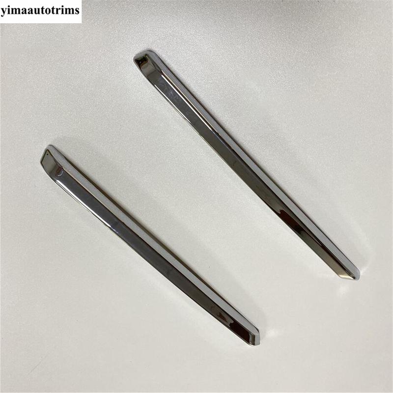 Car Front Hood Grille Grill Racing Strip Decoration Cover Trim For Mazda 3 2017 2018 ABS Chrome / Red Accessories Exterior Kit