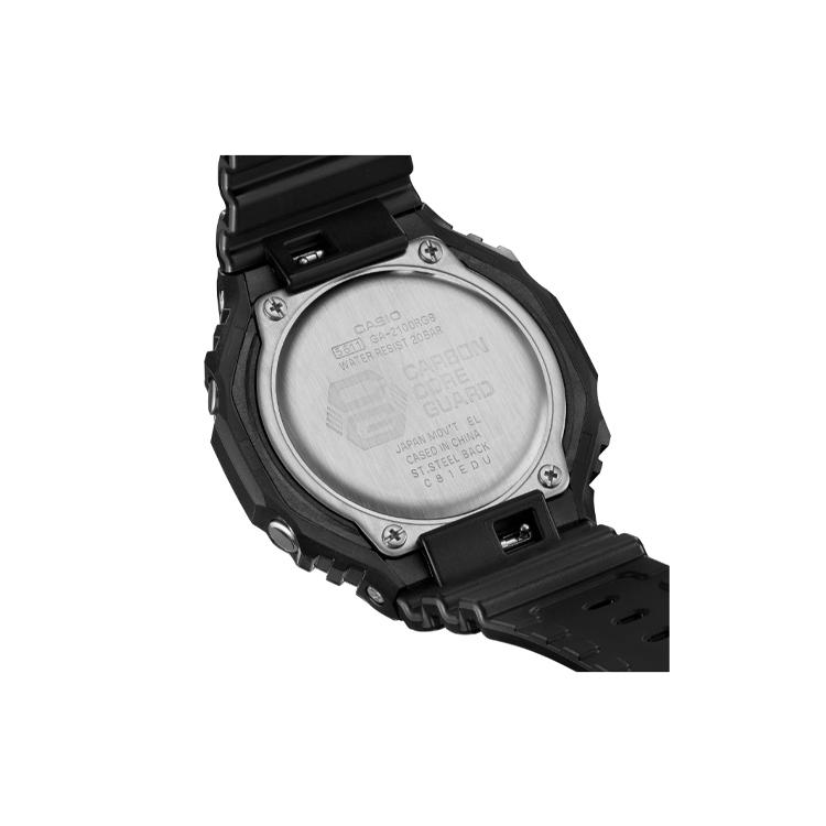 Casio Unisex Liquid Crystal/Analog Dual Display Series Black Watch GA-2100RGB-1APRT