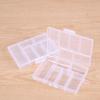 6-Compartment Transparent Plastic Storage Box for Jewelry or Fishing Accessories