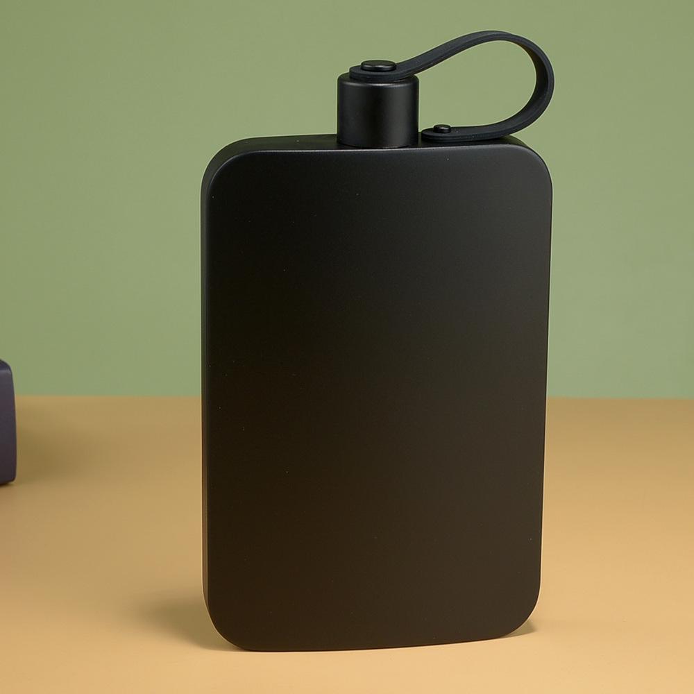 500ml 304 Stainless Steel Portable Pocket Flask - Large Capacity Unisex Flat Water Bottle