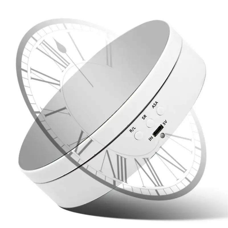 1PC Motorisierter rotierender Spiegel-Ausstellungsständer, 360-Grad-Drehteller, Schmuckhalter, USB-Stromversorgung, rotierende Aufnahme, drei Geschwindigkeiten