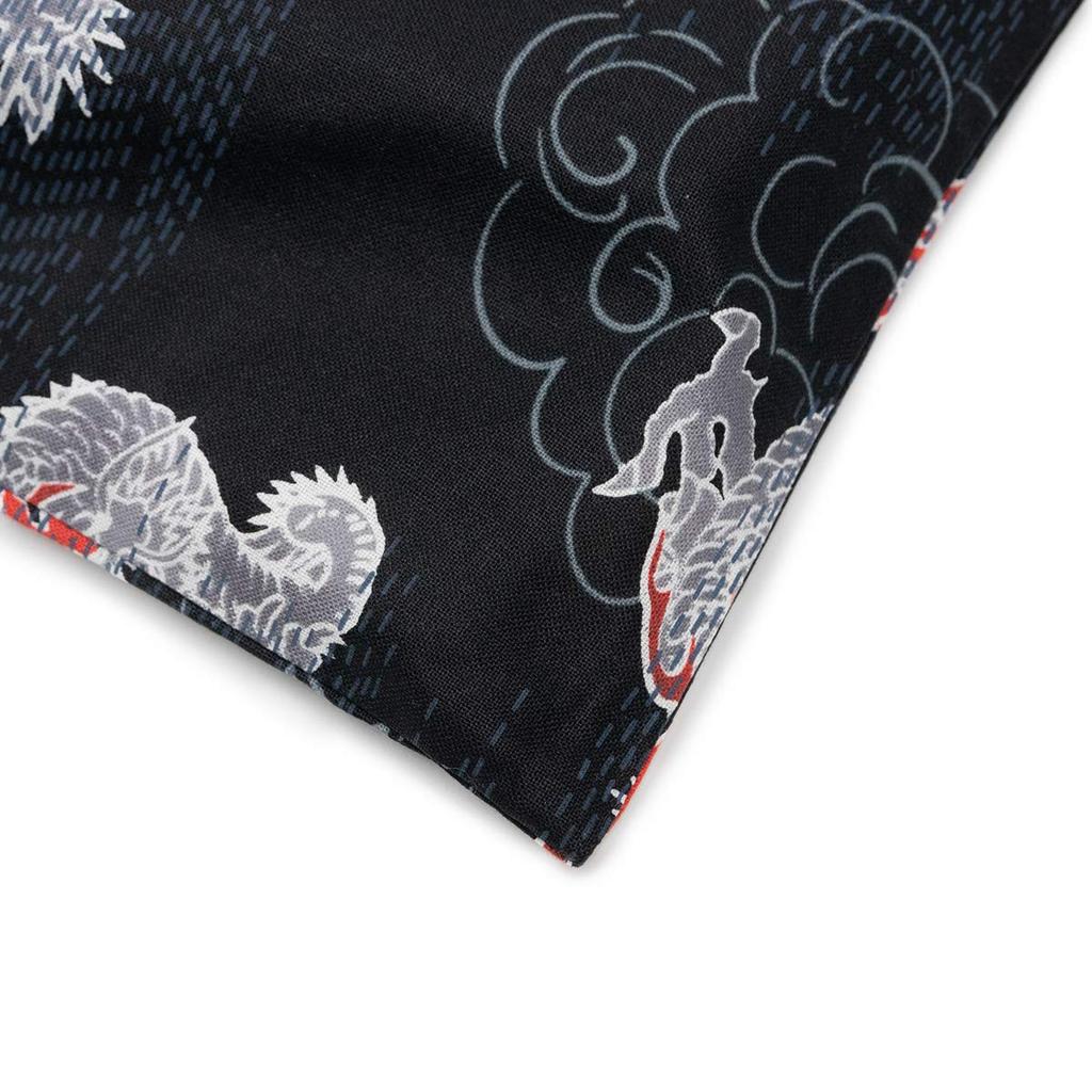 Drawstring Bag for Traditional Japanese Sizes 12 and [KYOETSU] Yukata, Pattern, 13, Men's (Size 13-3. Unryu)