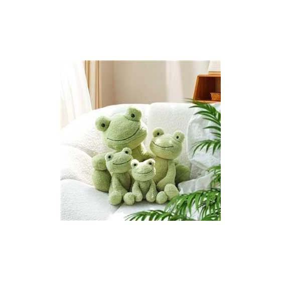 Apricot Lamb Arctic Velvet Frog Plush Toy, Soft Cute Fluffy Arctic Velvet Frog for Boys and Girls 18cm