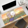 Tappetino per Mouse Cartoon Gatto Pesca GGomaS Mousepad Gomma Antiscivolo Tappetino per Computer da Gioco Balance Decorazione Deskmat Laptop Ufficio Grande
