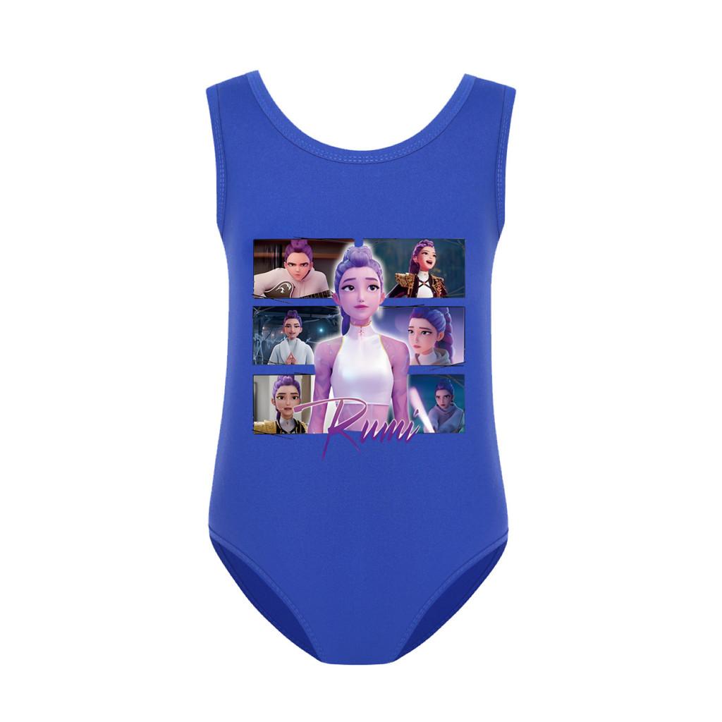 5061 Kids Girls Rumi Mira Zoey Print Swimsuit Swimming One-piece Bodysuit Swimwear