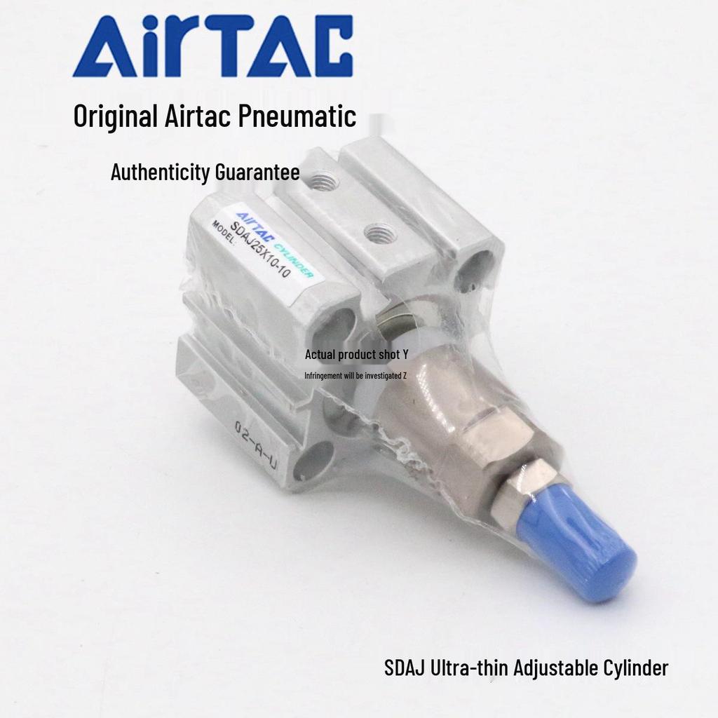 AirTAC Ultra-Thin Adjustable Cylinder SDAJ Series (Sizes: 20x5 to 30x30)