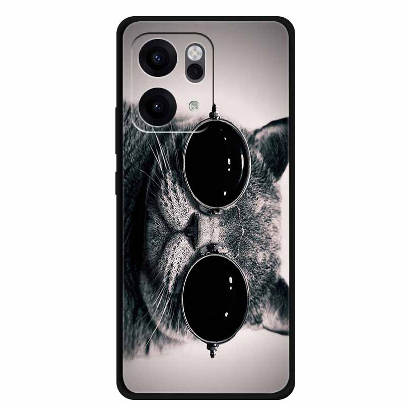 For Oppo Reno14 Pro 5G Case Animals Soft Silicone TPU Phone Cases Back Cover for Oppo Reno 14 Lion Shockproof Cool Wolf Capa