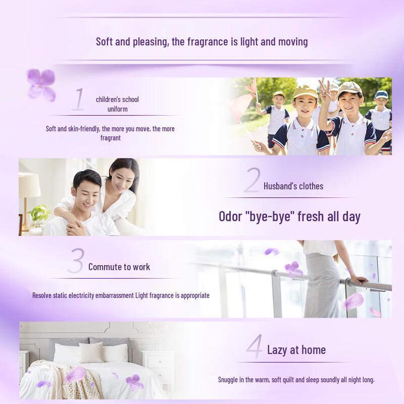 Jinfang Lavender Fabric Softener (1KG Bottle + 4x400g Refills)