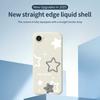 For iPhone 16e Case Cute Stars Pattern Printing Straight Edge TPU Phone Back Cover
