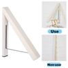 Folding Clothes Hanger Concealed Clothes Rack Invisible Drilling Folding Wall Hanger High Load Capacity for Dormitory Balcony