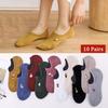 10Pairs Cartoon Sweet Short Socks Animal Invisible Ankle Socks Cute Thin Boat Socks  Streetwear