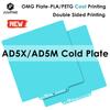 OMG Placa Fria para Flashforge Ad5x Placa de Construção PLA PETG Impressão Fria Superfície Quase Lisa Acessórios da Placa de Base Adventurer 5m