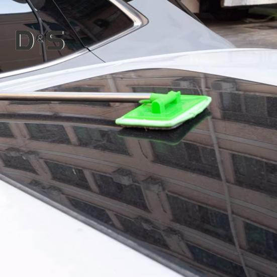 Curățător racletă de ferestre Mop cu mâner lung Instrument de curățare a parbrizului Rezervor de pește Stergător de sticlă pentru interior pentru baie, bucătărie, blat, pereți de sticlă, ferestre