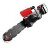 12/16 Inch Brushless Lithium Battery Chainsaw Household Rechargeable Small Handheld Chain Saw Outdoor Logging Electric Saw Black+Red