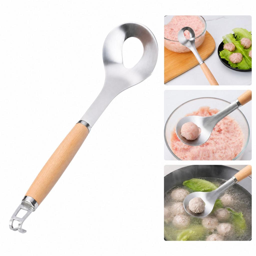 Stainless Meatball Maker with Non-Stick Scoop for Homemade Meatballs