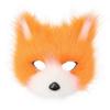 Plush Half-Face Cat Fox Mask Halloween Party Cosplay Costume Accessory Adult Unisex