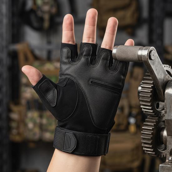 Guanti Tattici da Uomo Antiscivolo Imbottiti Ventilati per Allenamento Outdoor Motociclismo Sollevamento Pesi Fitness