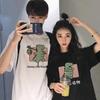 2022 Trendy Summer French Dinosaur Couple T-Shirt - Women's Plus Size, Short Sleeve