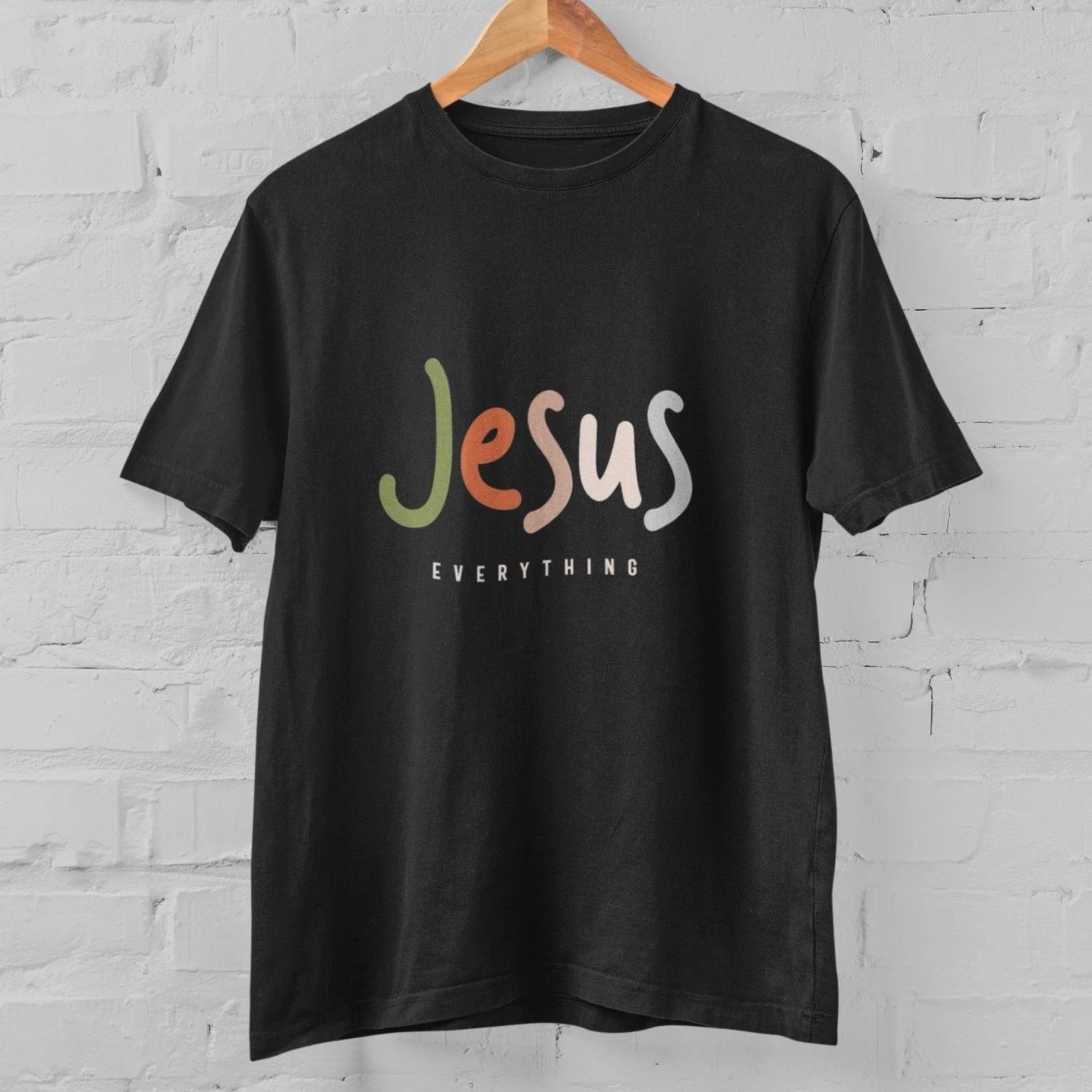 Jesus Everything T Shirt Christian Faith Religious Graphic Tee Unisex Gift L