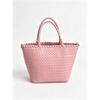 Handwoven Genuine Leather Tote Bag Women Large Capacity Casual Shoulder Handbag In Soft Full-Grain Cowhide