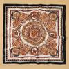 Lenço quadrado de flores vintage para mulheres, xales de seda, lenço de pescoço, estampa feminina, faixa de cabeça, envoltórios de cabeça, foulard, hijab, faixas de cabelo