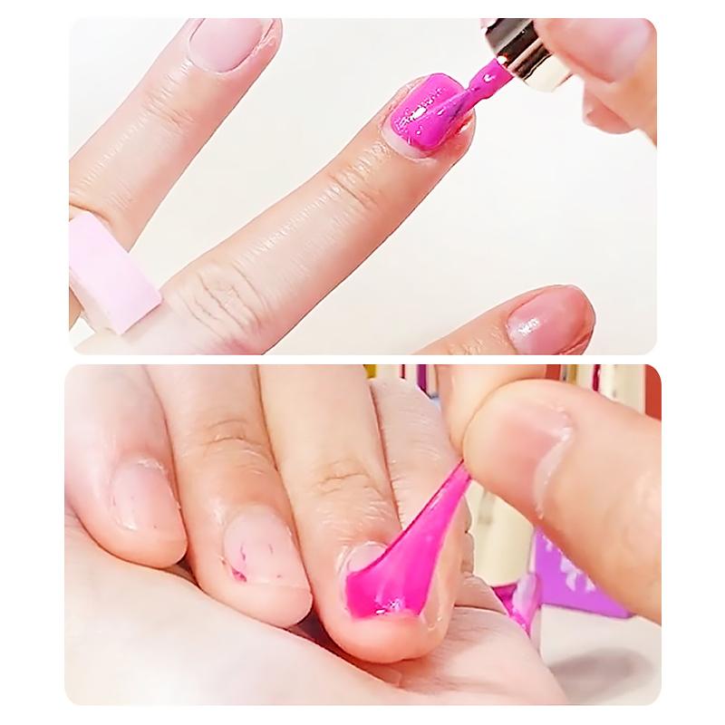 Girl Makeup Suitcase Kit Non-Toxic Lipstict Kids Simulation Cosmetics Nail Polish Beauty Fashion Toy For 6 Years Children Gifts