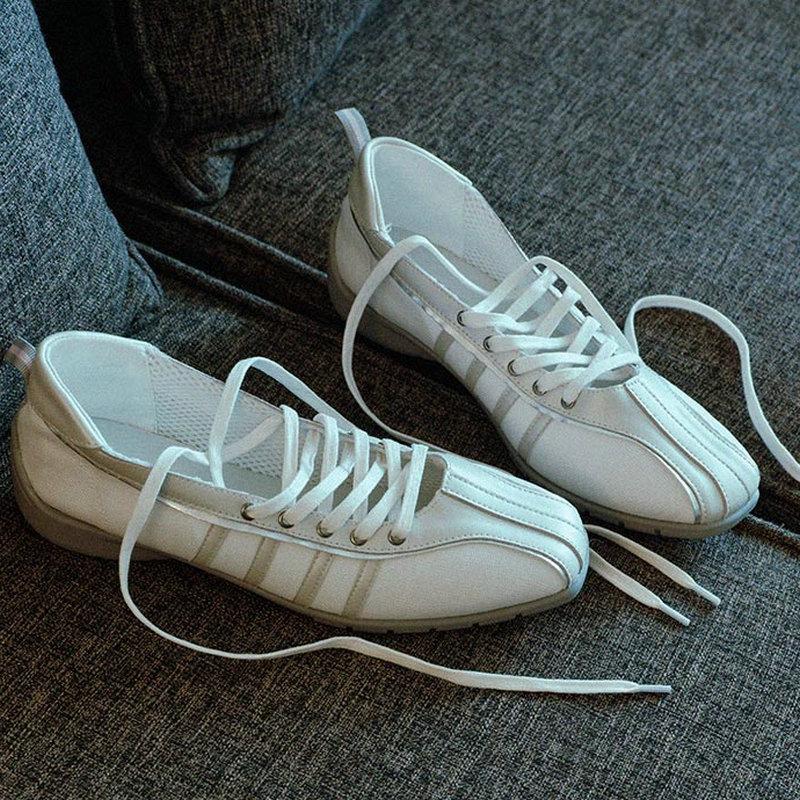 Korean Designer Casual Mary Jin Women'S Shoes 2025 Niche Ballet Shoes Mary Jin Women'S Flat Casual Sports Shoes